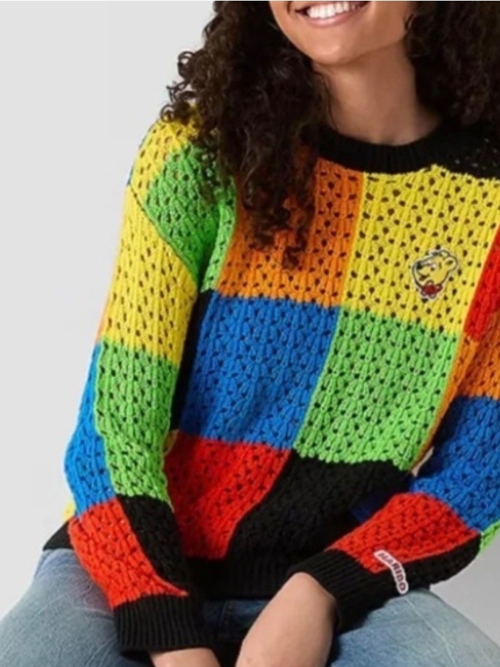 Granny Square Crochet Sweater Haribo Gummy Bear